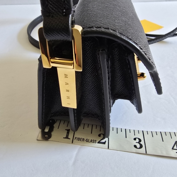 MARNI Nano Trunk Crossbody Bag Black - Picture 9 of 10